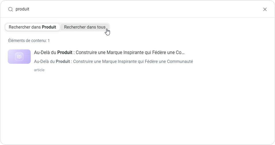 Recherche d’informations et fonctionnalités collaboratives de la solution de gestion Recherche d’informations dans la base de connaissances