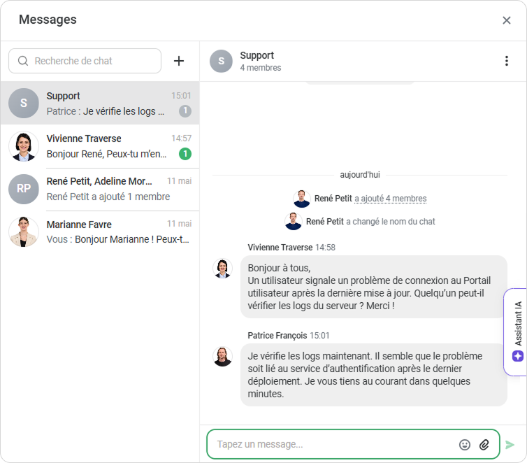 La messgerie d'iSpring LMS La messgerie dans iSpring LMS our les millennials