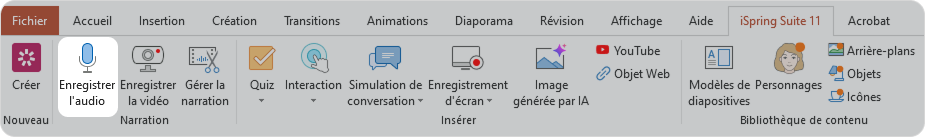 Enregistrer l’audio Enregistrer l’audio pour la vidéo explicative